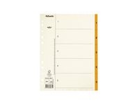 Pappregister Servo A4 1-5 orange