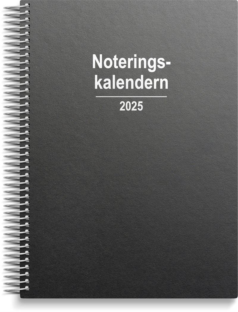 Kalender 2025 Noteringskalendern refill