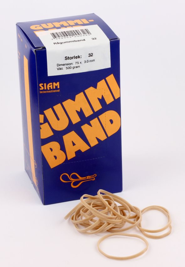 Gummiband nr. 32  75x3,0mm (500g)