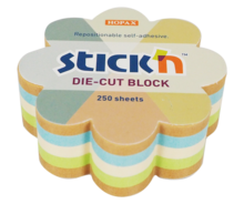 Stick´n Notiskub Kraft/Pastell Blomma